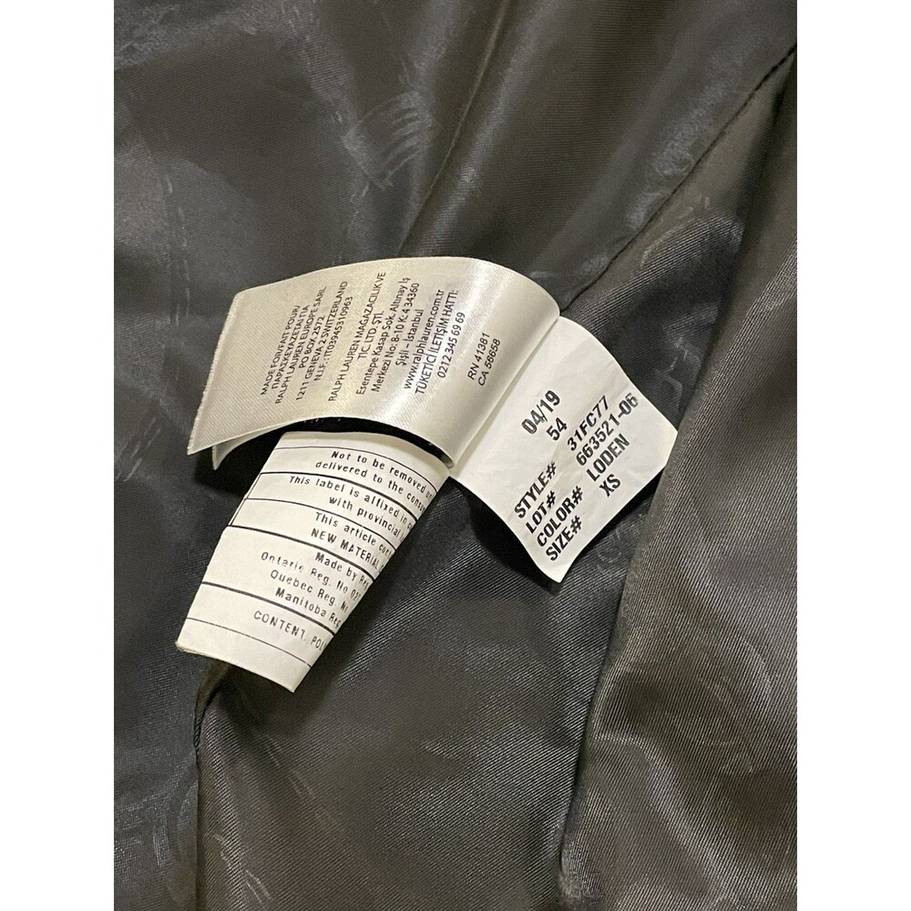 Lauren Ralph Lauren Jacket Womens XS Green Double Breasted Coat - Picture 5 of 8